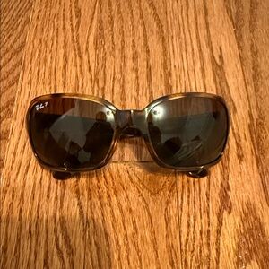 Ray-Ban Women's Tortoise Shell Frame Sunglasses with Brown Lenses